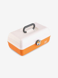 Organizador Caboodles On-The-Go Girl blanco y naranjo