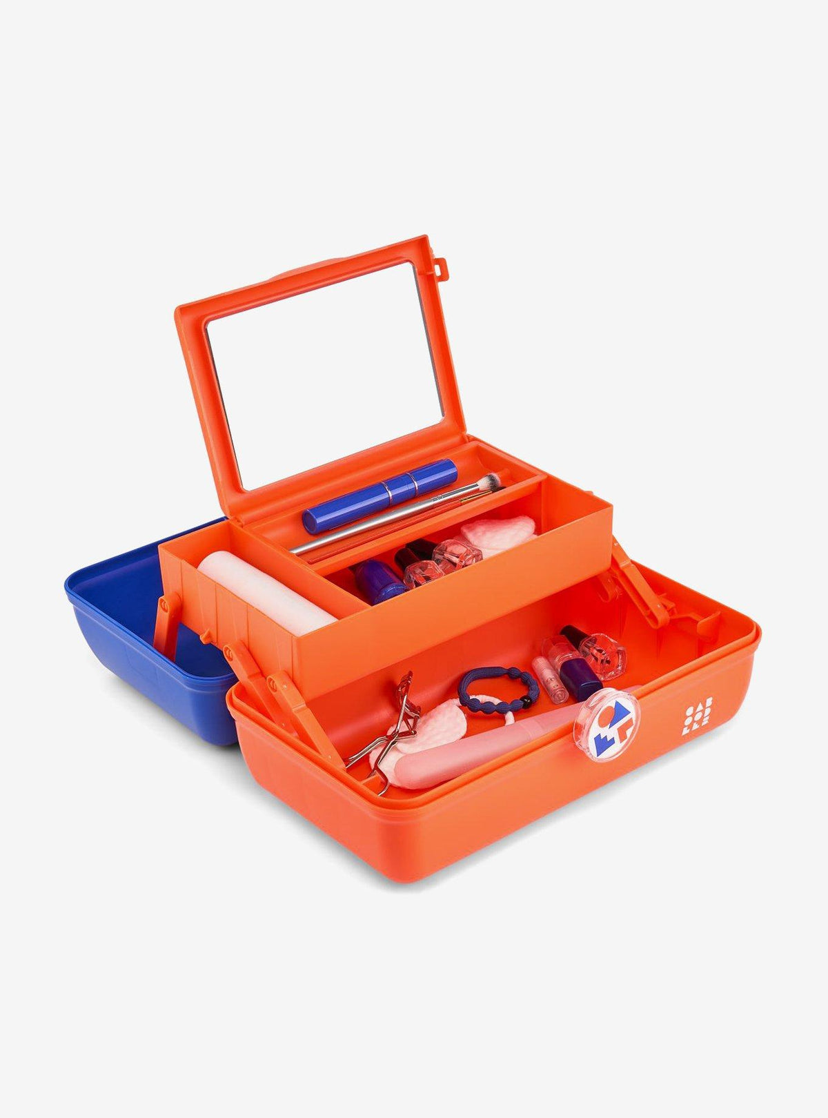 Organizador Caboodles On-The-Go Girl azul y naranjo