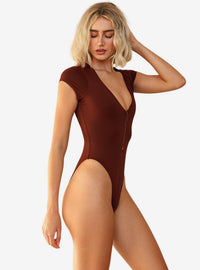 Traje de baño entero Lilo con cierre frontal