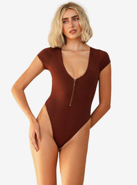 Traje de baño entero Lilo con cierre frontal