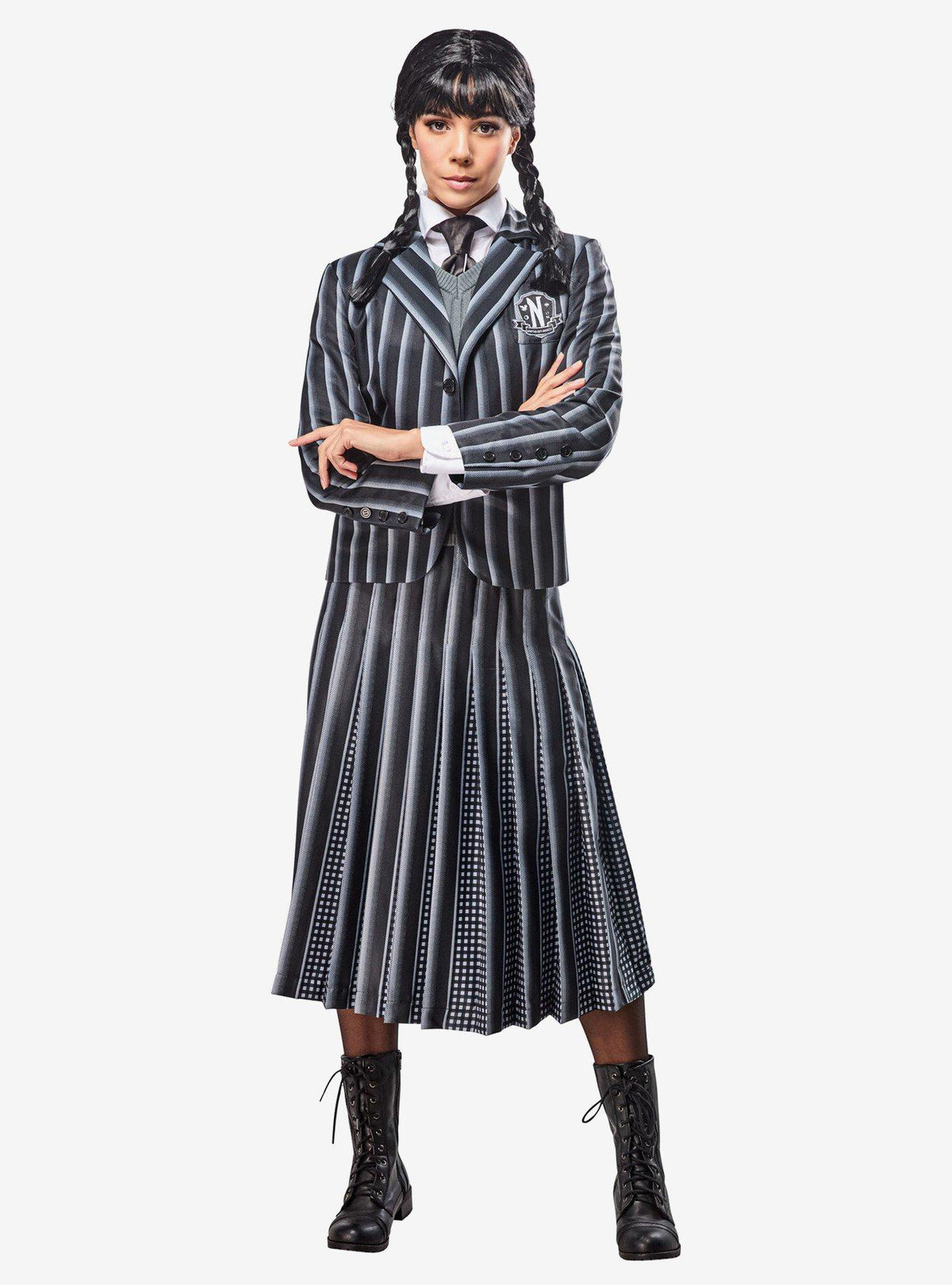 Disfraz adulto de Wednesday Addams, Nevermore Academy