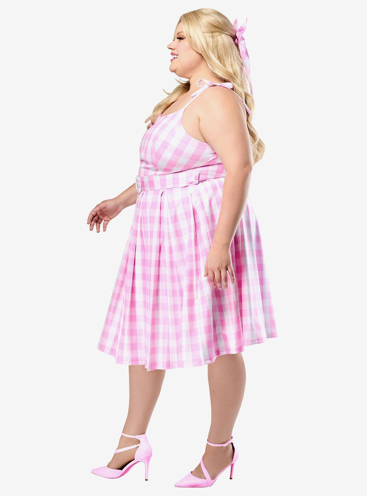 Disfraz Barbie Perfect Day de cuadros vichy, talla plus