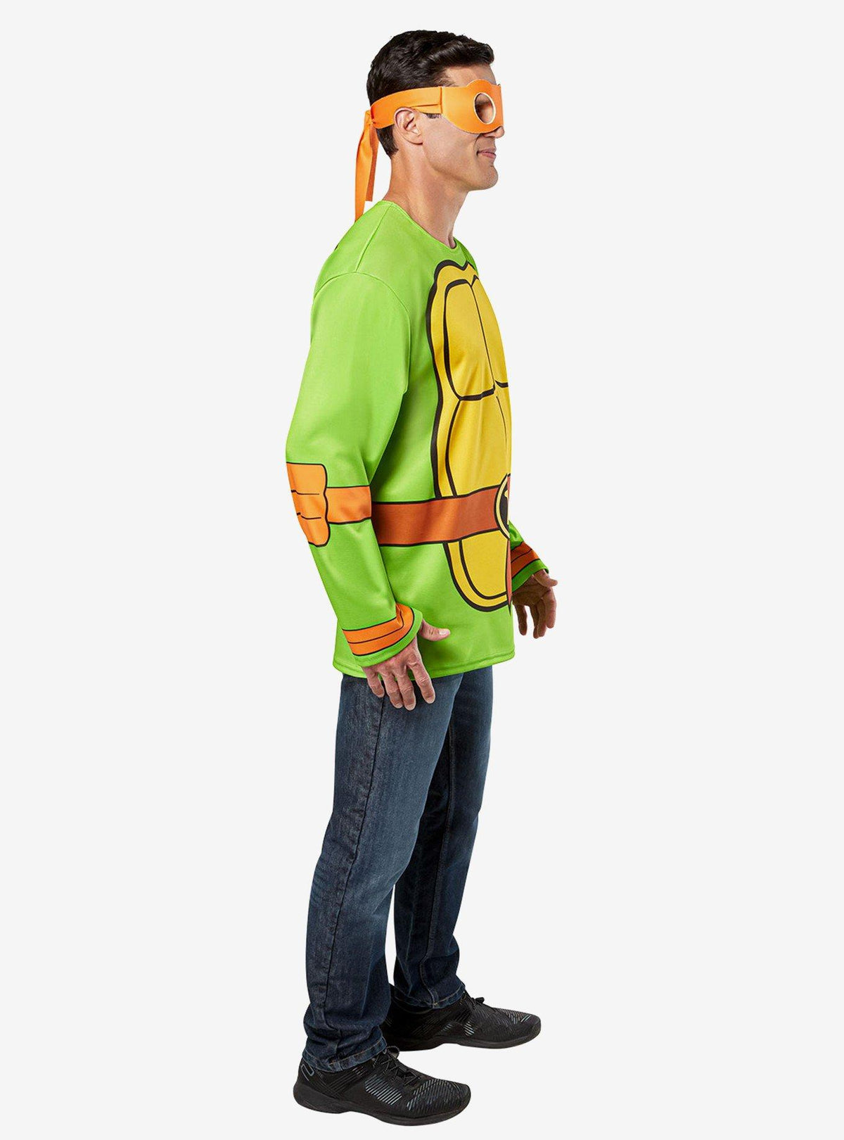 Disfraz de Michelangelo de Tortugas Ninja con máscara