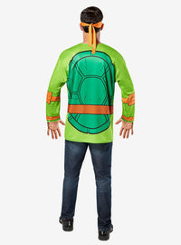 Disfraz de Michelangelo de Tortugas Ninja con máscara