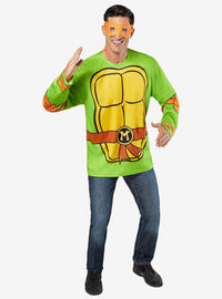 Disfraz de Michelangelo de Tortugas Ninja con máscara