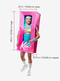 Disfraz de caja de muñeco Ken de Barbie