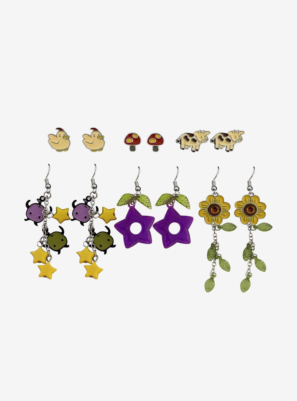 Set de 6 pares de aros Stardew Valley