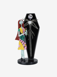 Figura de Jack y Sally en ataúd - The Nightmare Before Christmas
