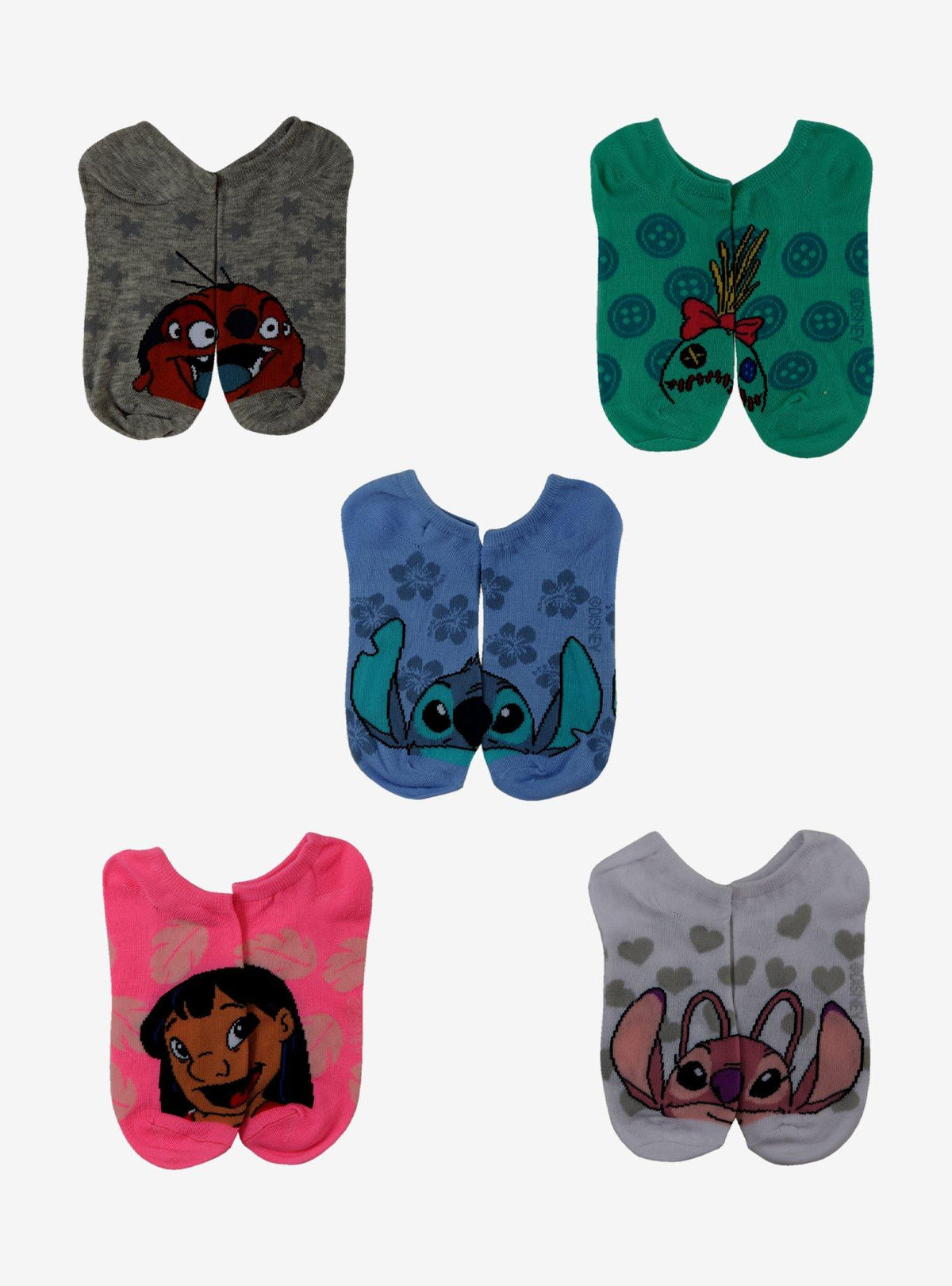 Calcetines invisibles Disney Lilo & Stitch (5 pares)