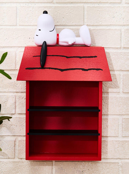 Repisa mural Snoopy con forma de casita