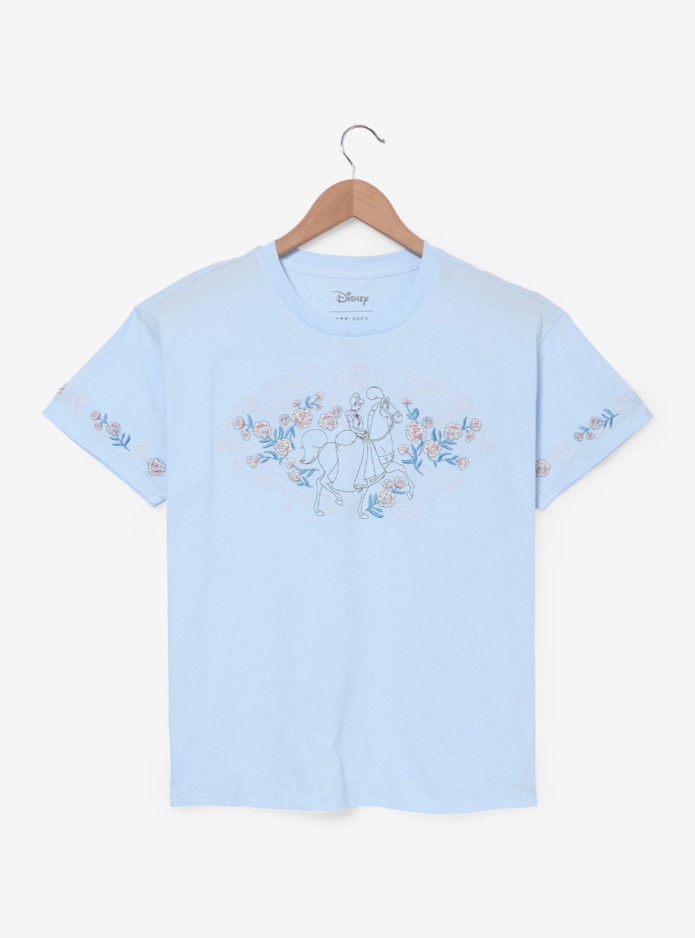Polera crop floral de Cinderella y su caballo