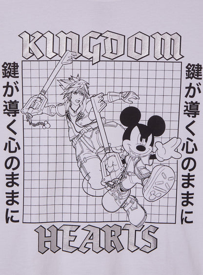 Polera corta Disney Kingdom Hearts con Sora y Mickey