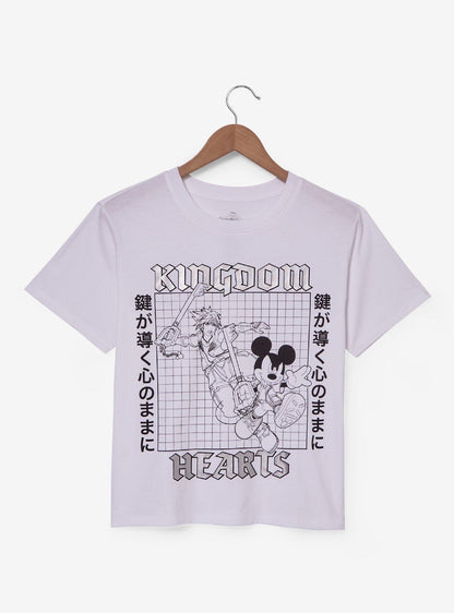 Polera corta Disney Kingdom Hearts con Sora y Mickey