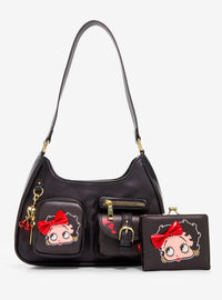 Billetera Betty Boop con lazo y cierre de boquilla
