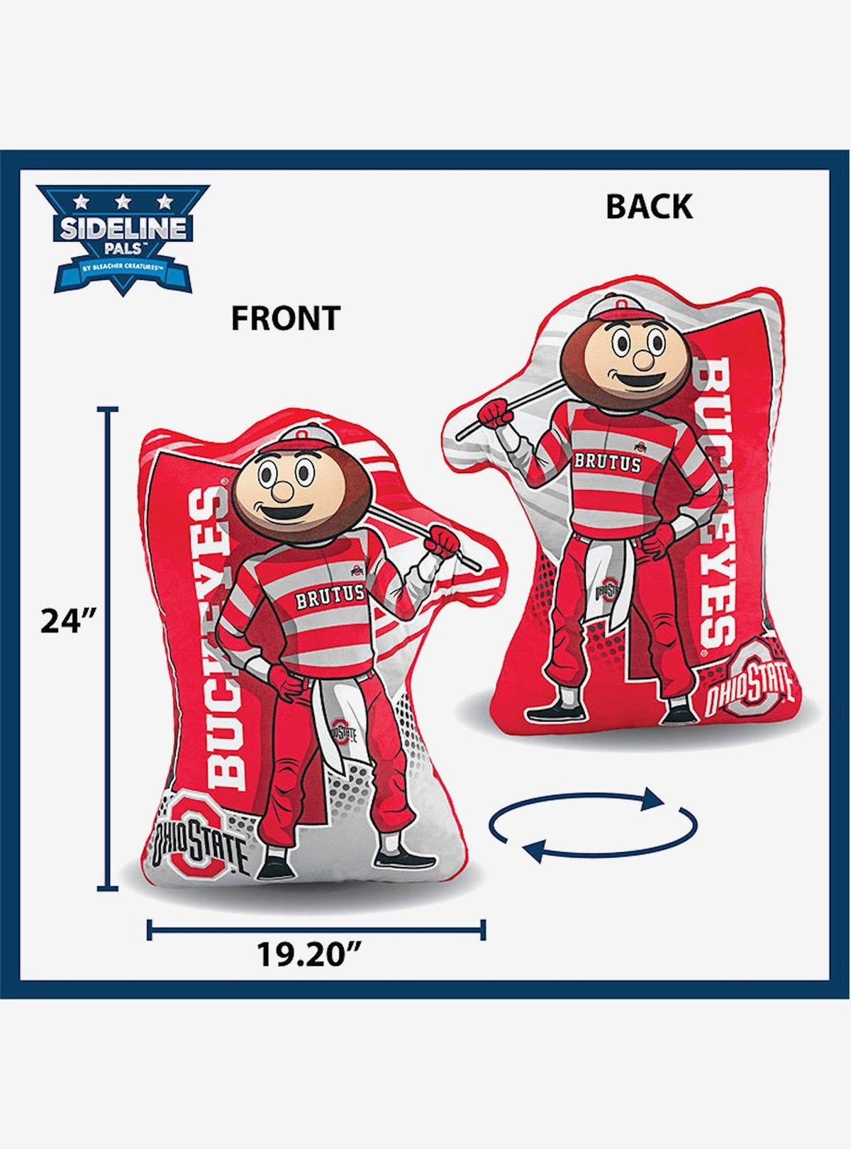 Peluche Brutus Ohio State Buckeyes de 61 cm