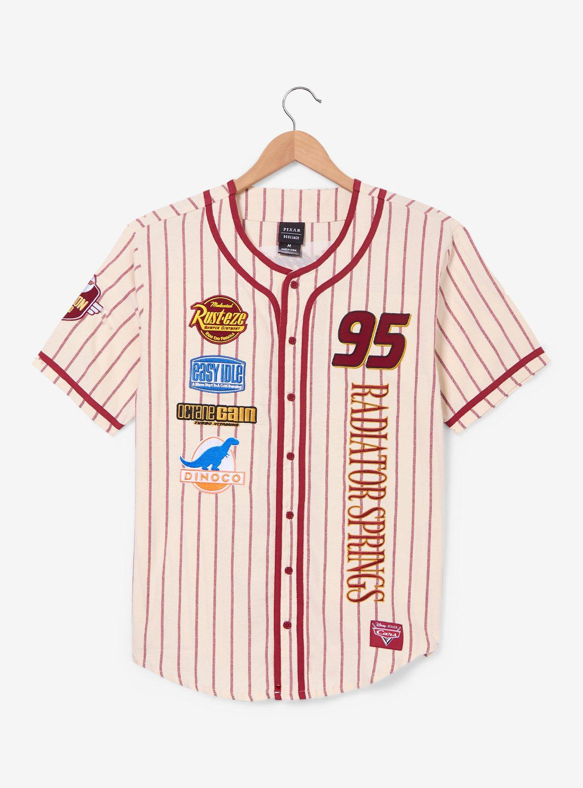 Camisa de béisbol Disney Pixar Cars con íconos