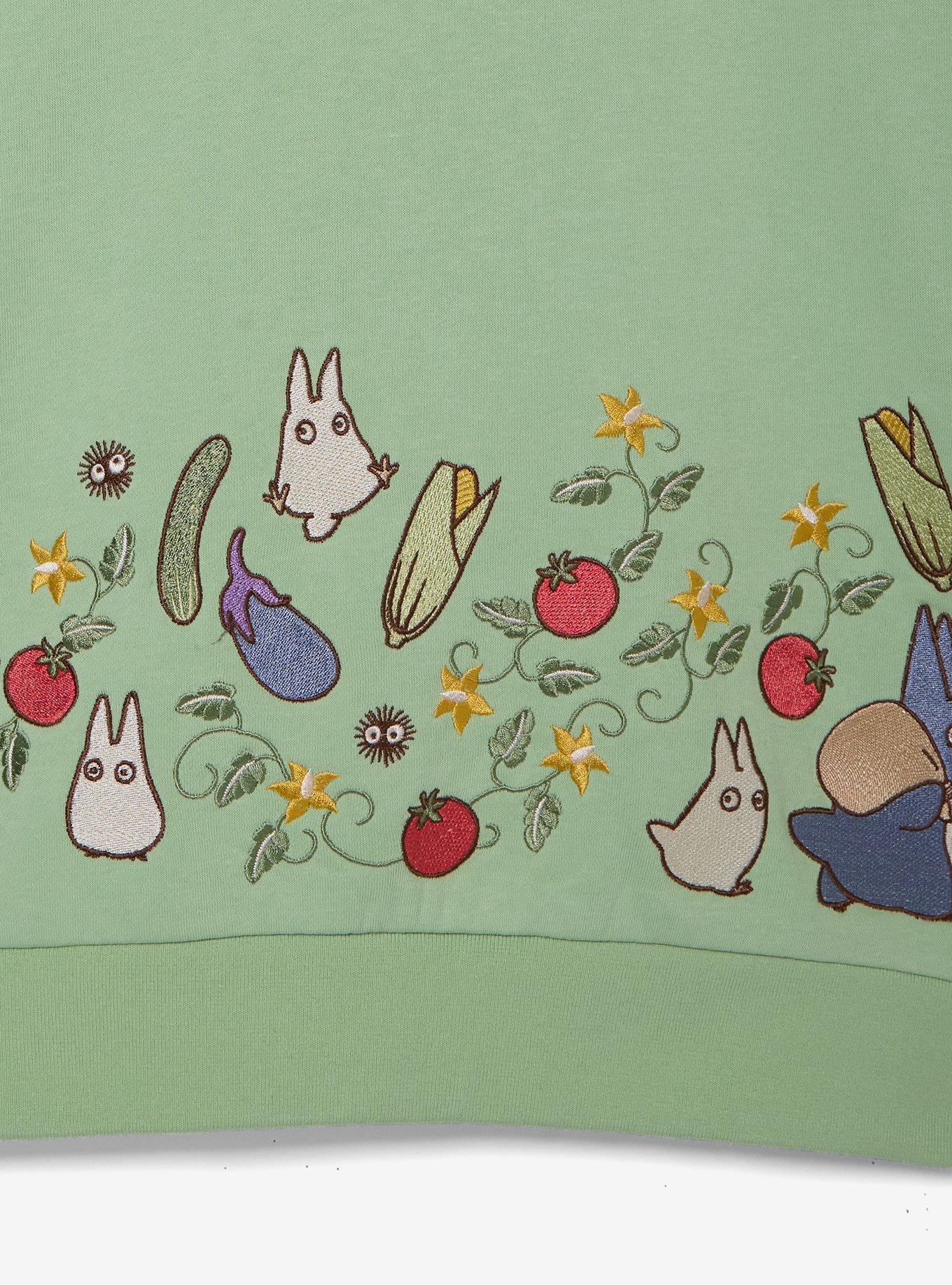 Polerón bordado My Neighbor Totoro con verduras