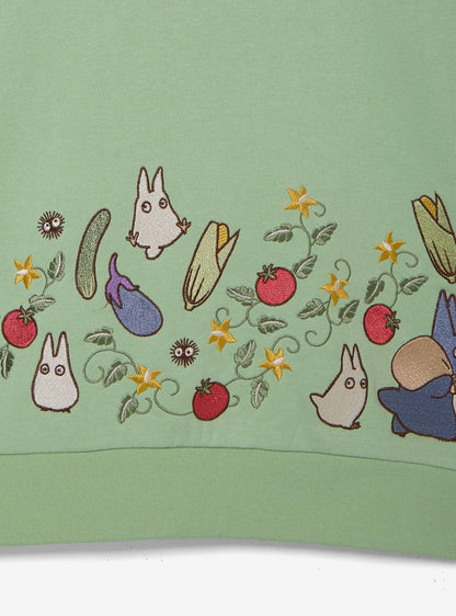 Polerón bordado My Neighbor Totoro con verduras
