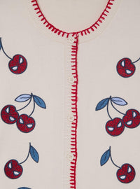 Cárdigan de mujer talla grande Spider-Man con cerezas
