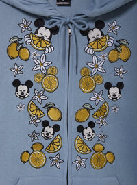 Polerón con cierre bordado de Mickey Mouse y limones