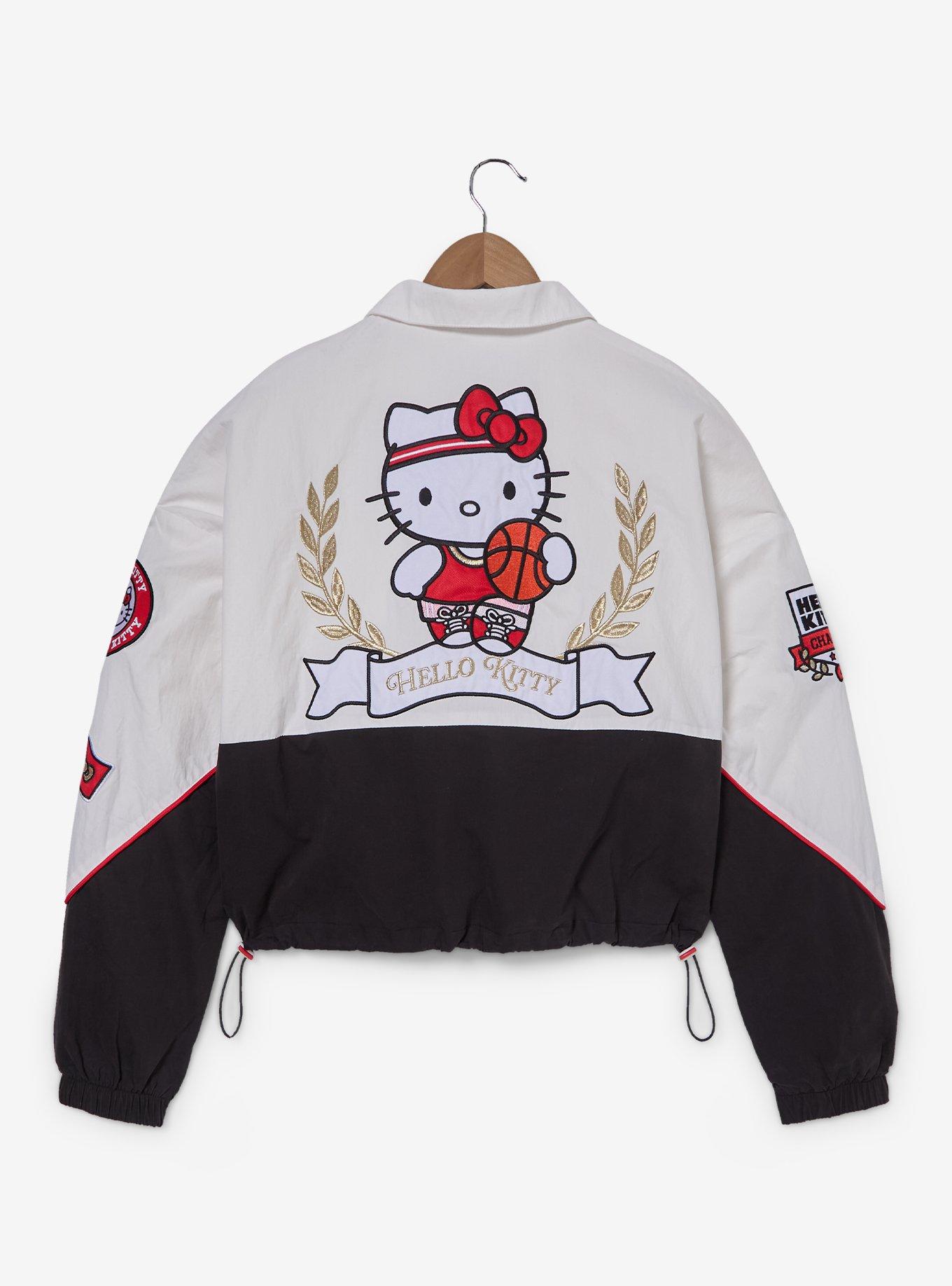Cortaviento corto con íconos de Hello Kitty