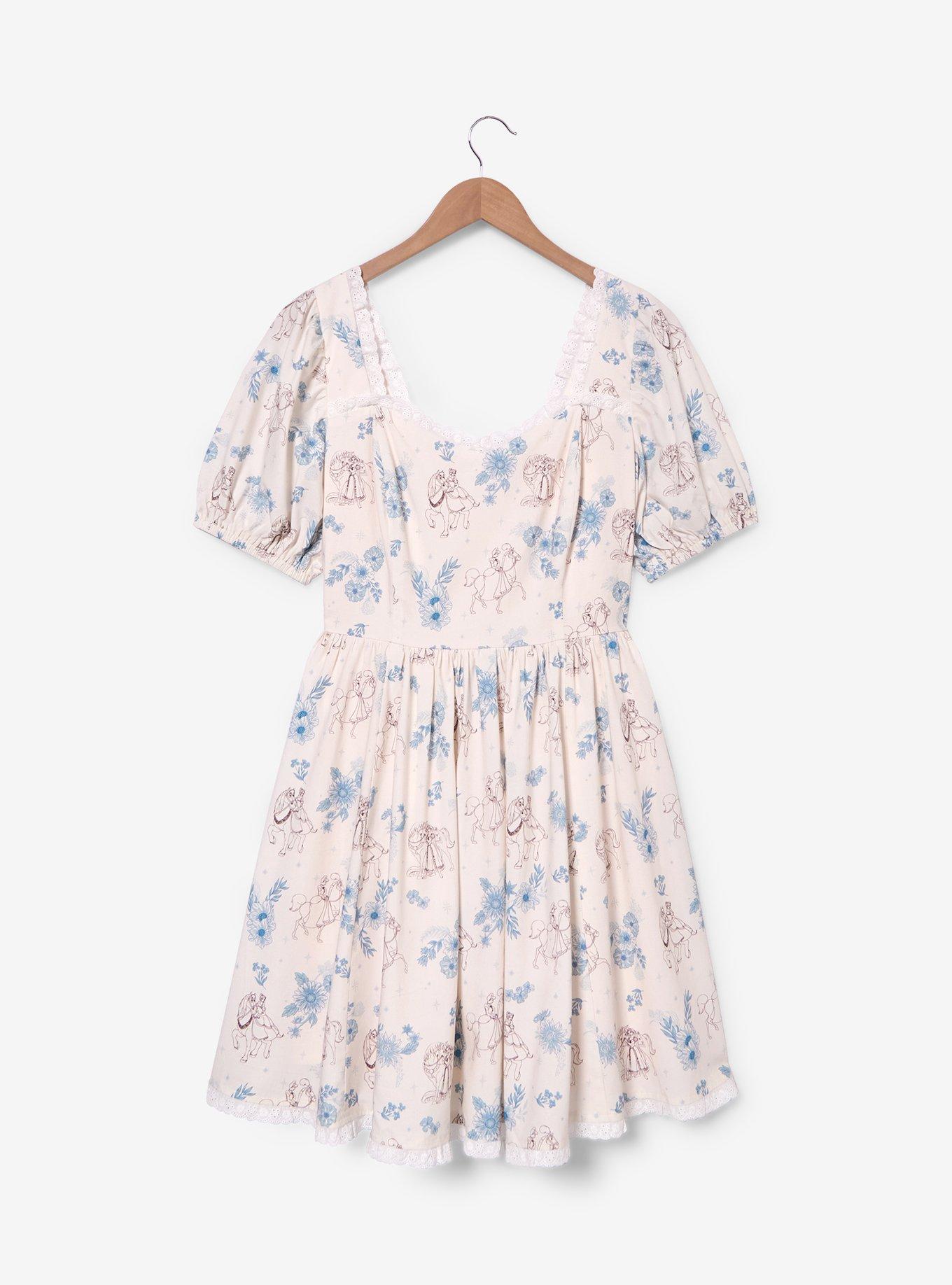 Vestido Disney Princess con flores y caballos