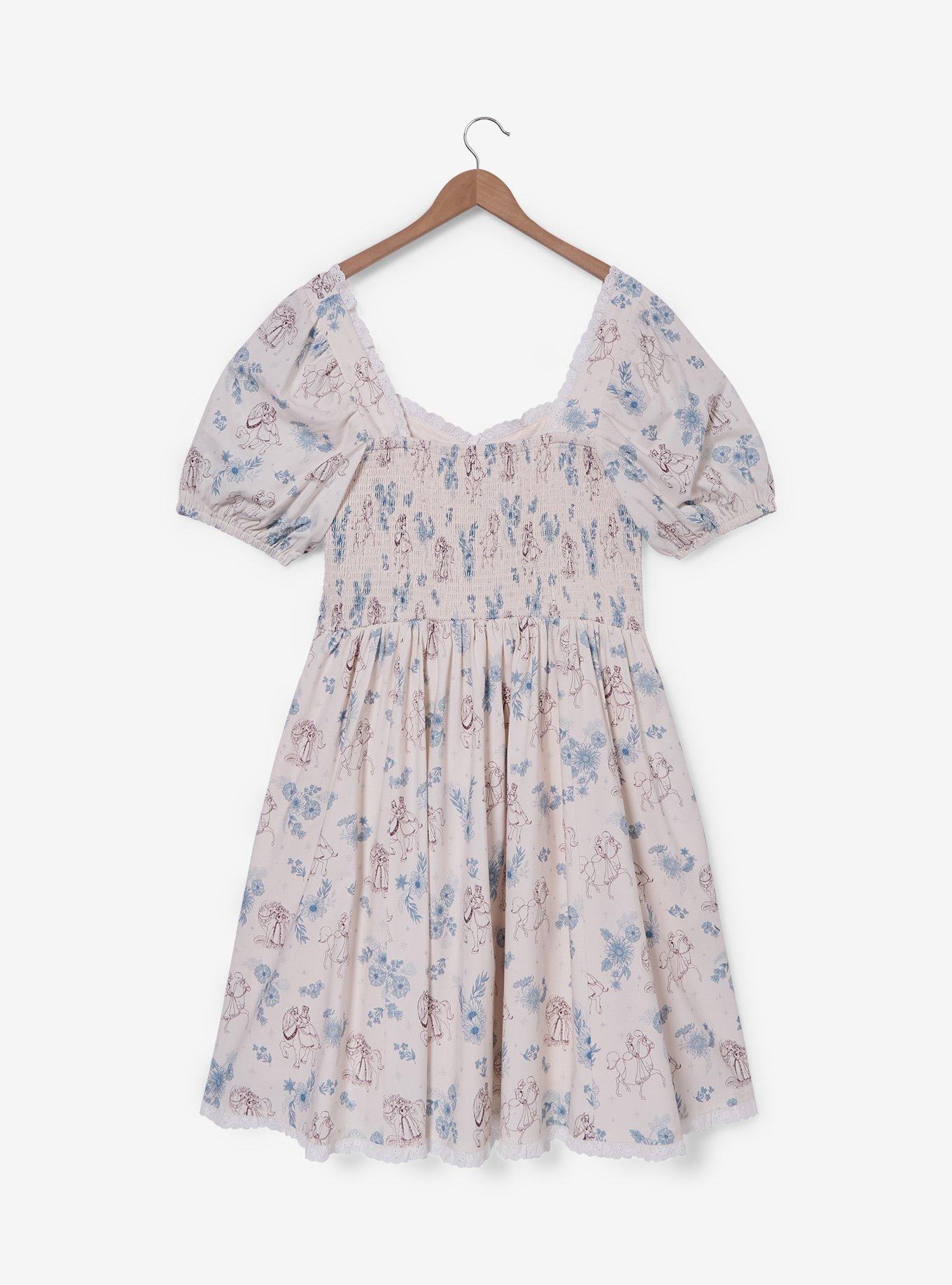 Vestido Plus Size Disney Princess con caballos y flores