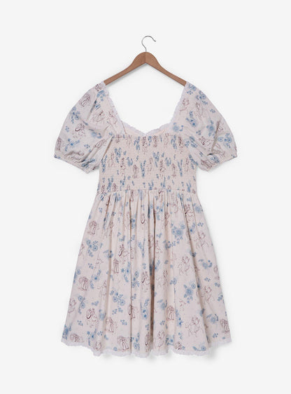 Vestido Plus Size Disney Princess con caballos y flores