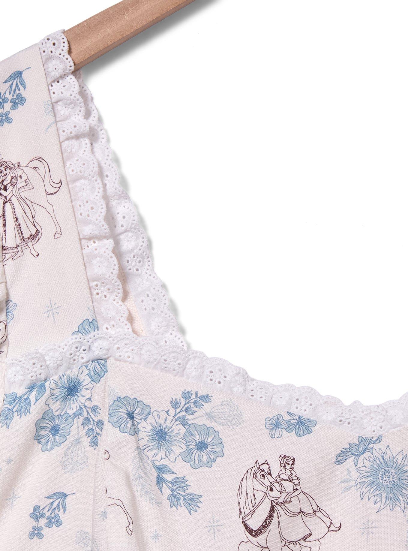 Vestido Plus Size Disney Princess con caballos y flores