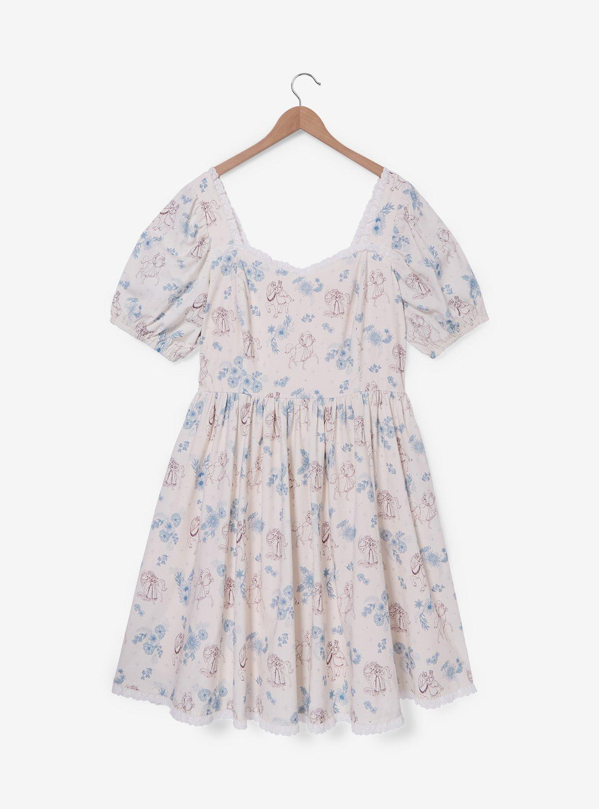 Vestido Plus Size Disney Princess con caballos y flores