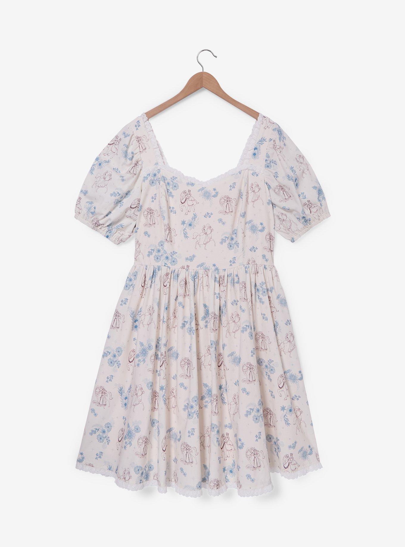Vestido Plus Size Disney Princess con caballos y flores