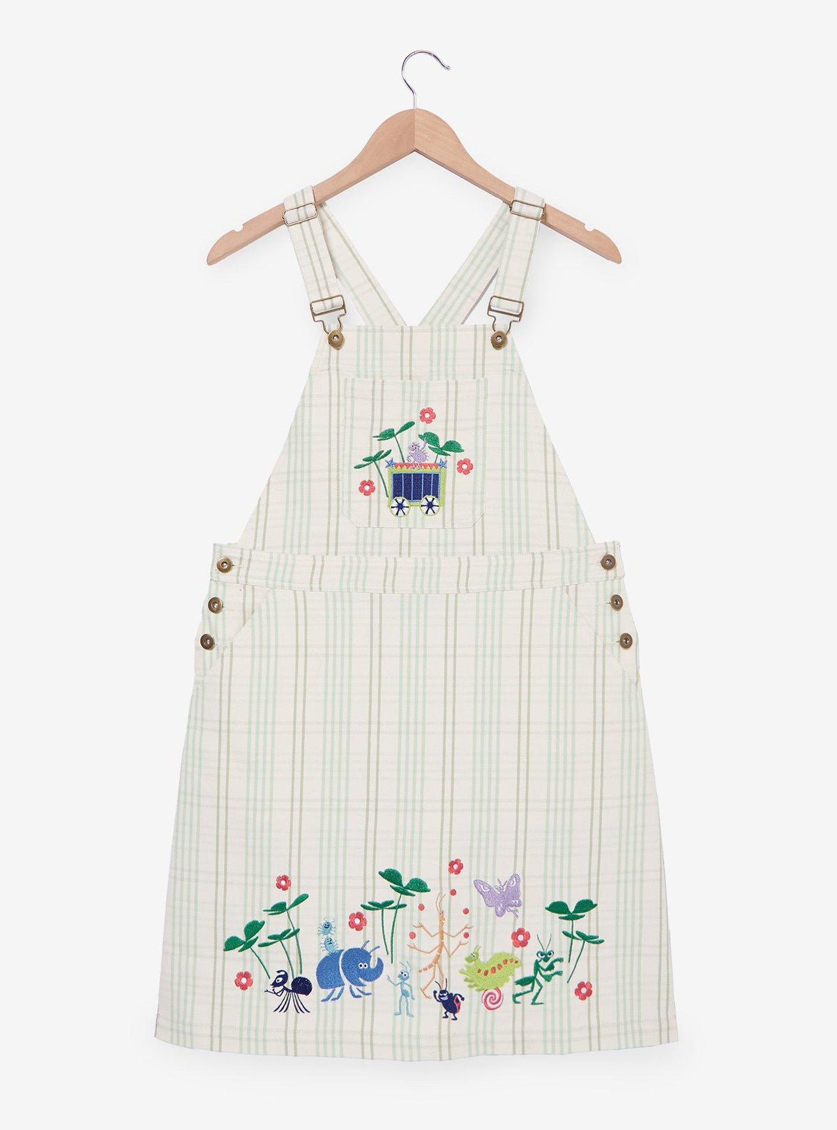 Vestido tipo jardinera a cuadros de Bichos