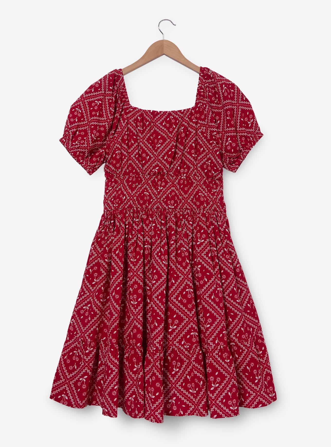 Vestido de Spider-Man con cerezas y bandana