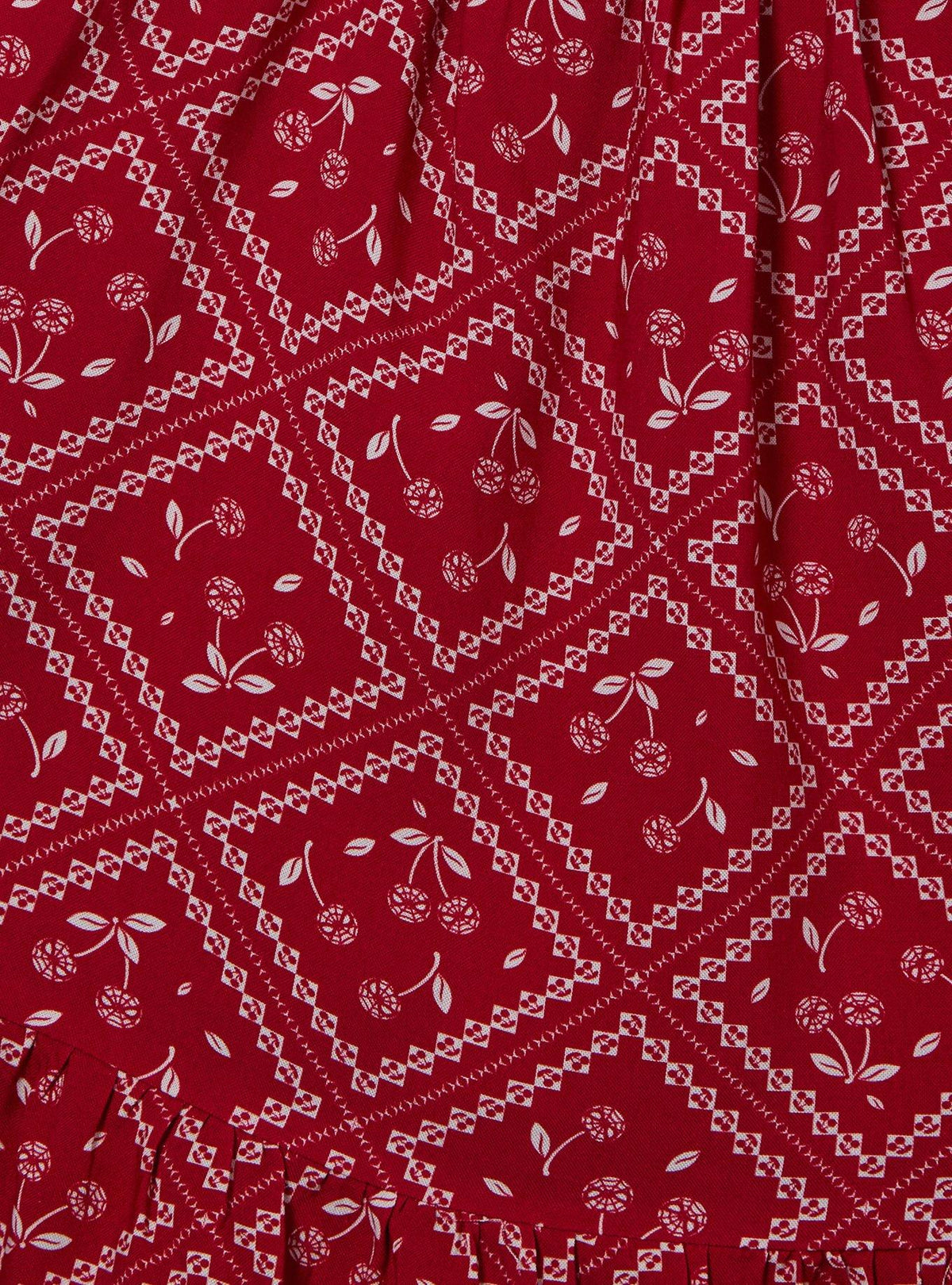 Vestido de Spider-Man con cerezas y bandana