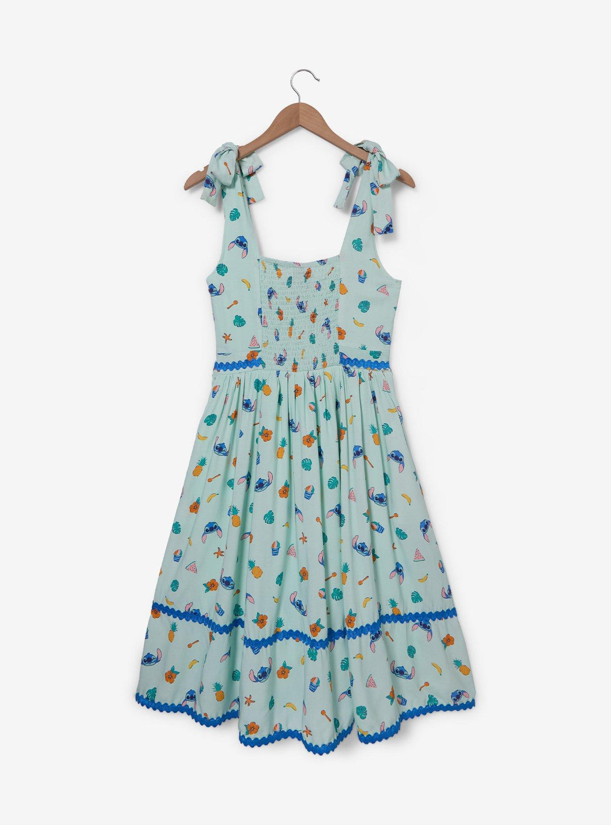 Vestido estampado de frutas Stitch