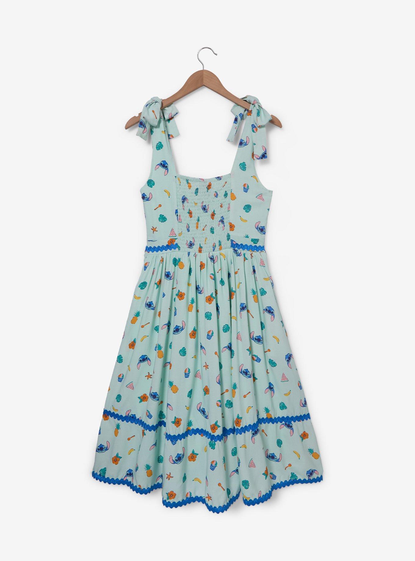 Vestido estampado de frutas Stitch