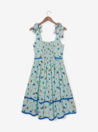 Vestido estampado de frutas Stitch