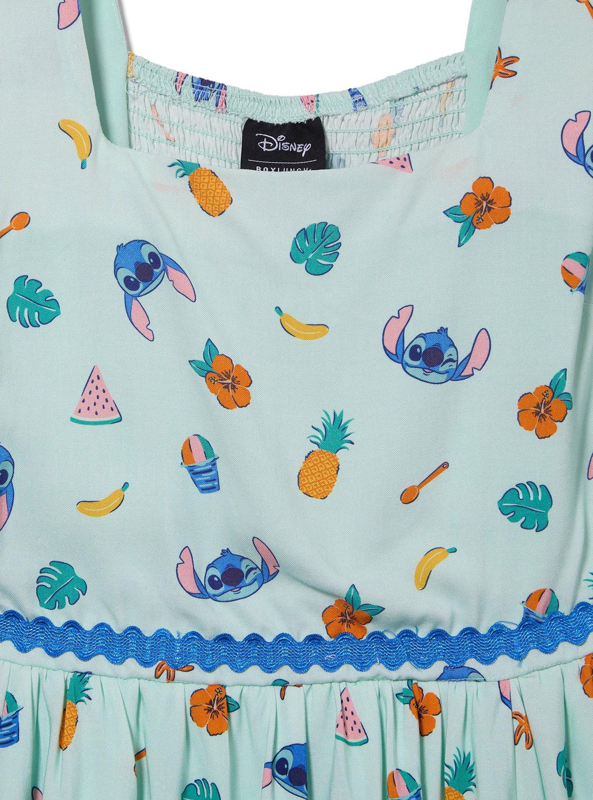 Vestido estampado de frutas Stitch