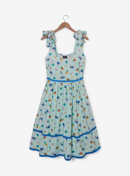 Vestido estampado de frutas Stitch