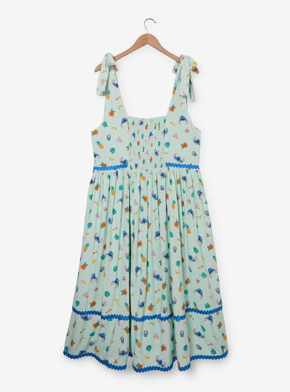 Vestido de tirantes Disney Lilo & Stitch con frutas