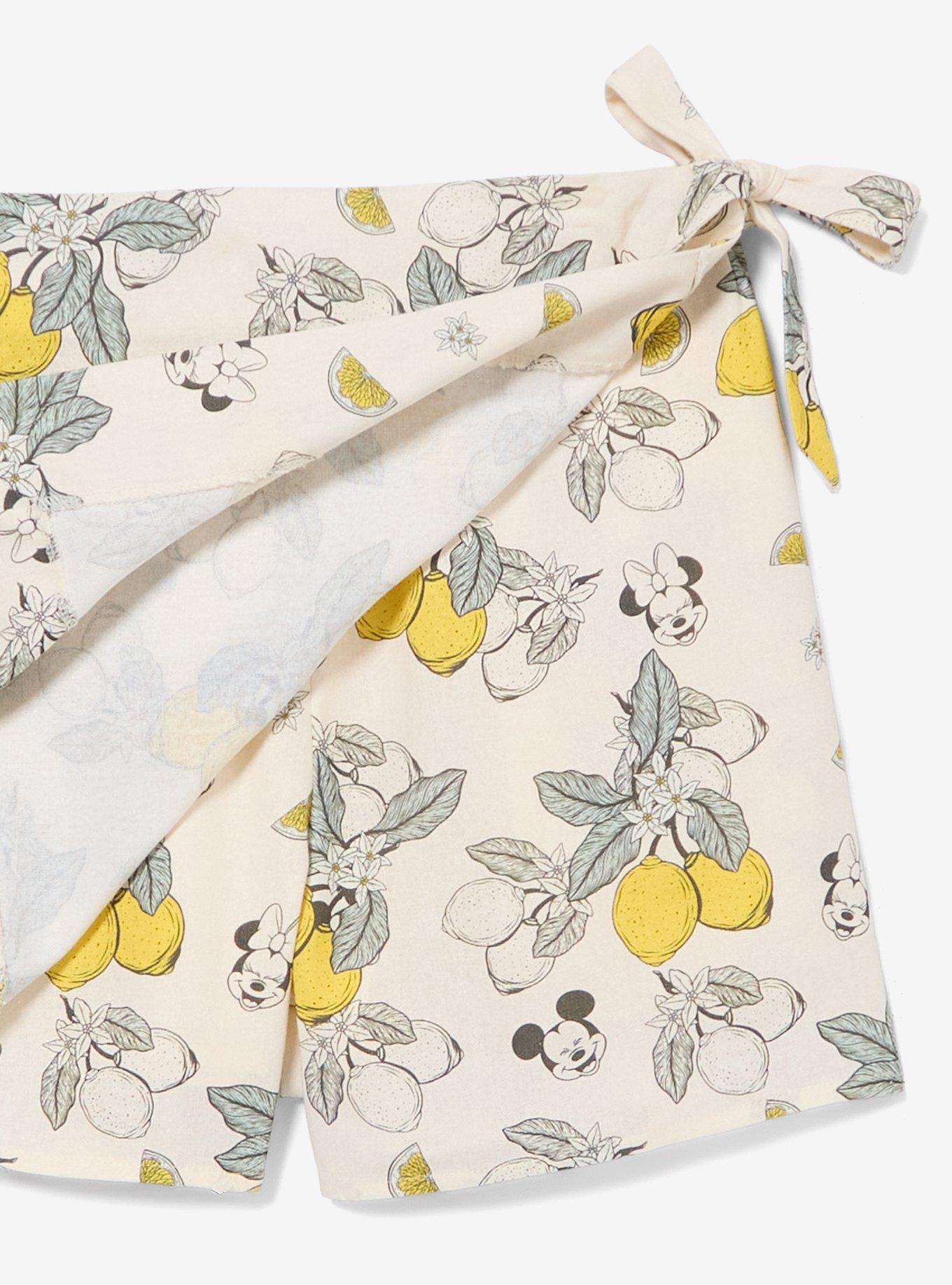 Falda-short de lino Disney Mickey & Minnie con limones