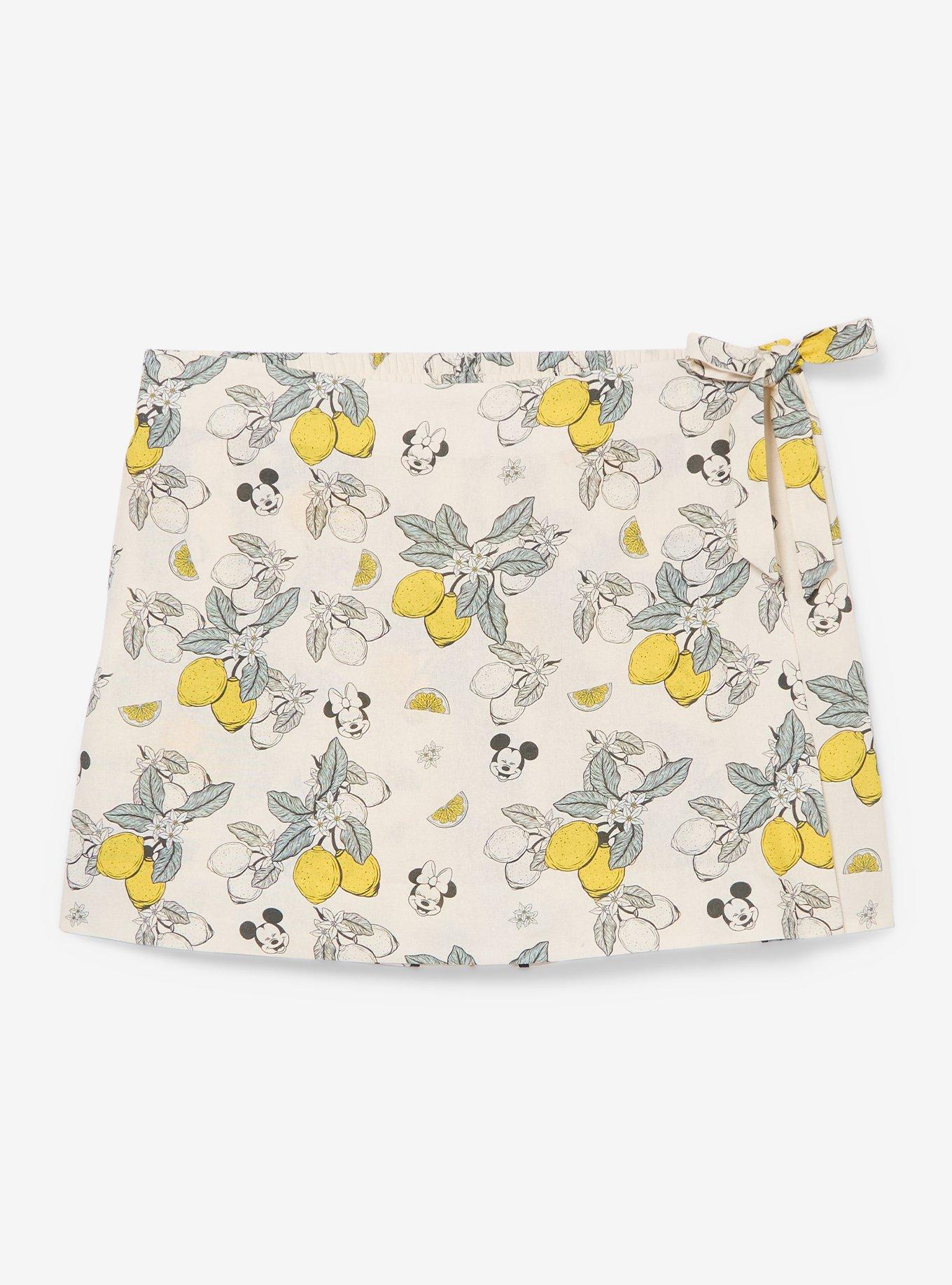 Falda pantalón de lino Mickey & Minnie con limones