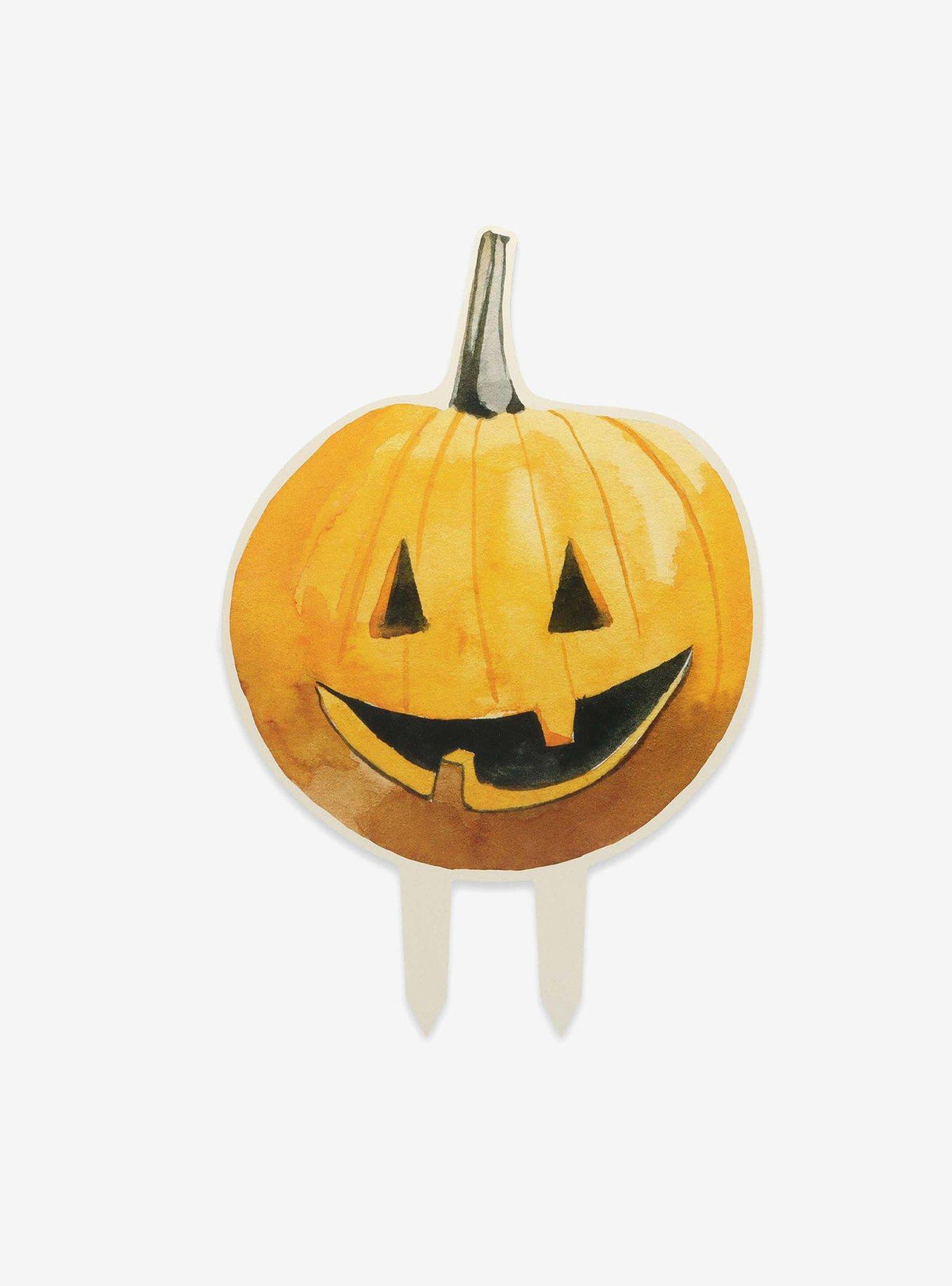 Estaca metálica de calabaza feliz para Halloween