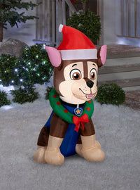 Inflable navideño de Chase de Paw Patrol