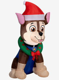 Inflable navideño de Chase de Paw Patrol