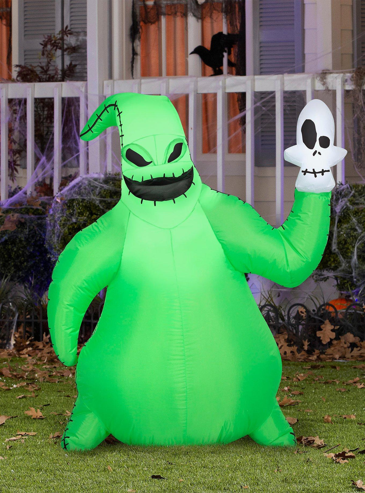 Inflable Airblown de Oogie Boogie con calavera