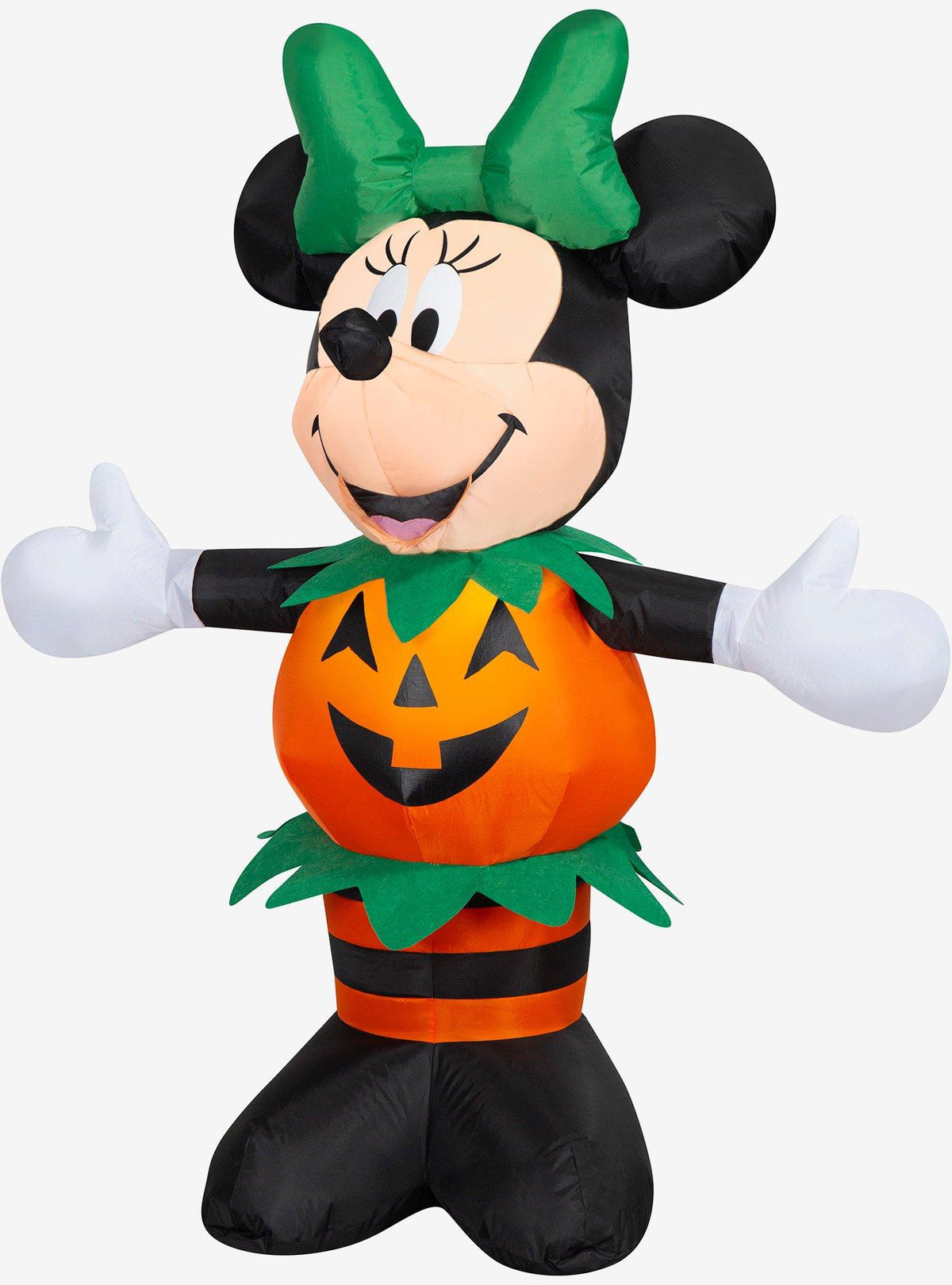 Inflable de Halloween de Minnie Mouse con disfraz de calabaza