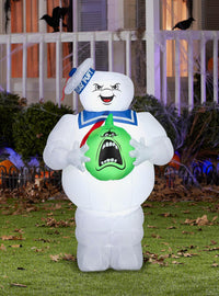 Inflable Stay Puft con calabaza de Ghostbusters