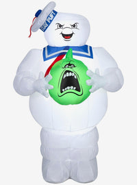 Inflable Stay Puft con calabaza de Ghostbusters