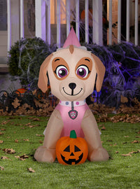 Inflable de Skye de PAW Patrol con calabaza